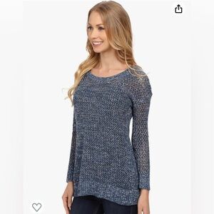 Lucky Brand Women’s Lightweight pullover Sweater Open Knit Crew neck Med…
